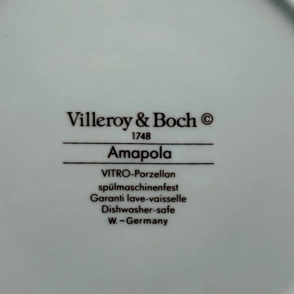 Villeroy & Boch AMAPOLA Poppies Pasta Serving Bowl 12